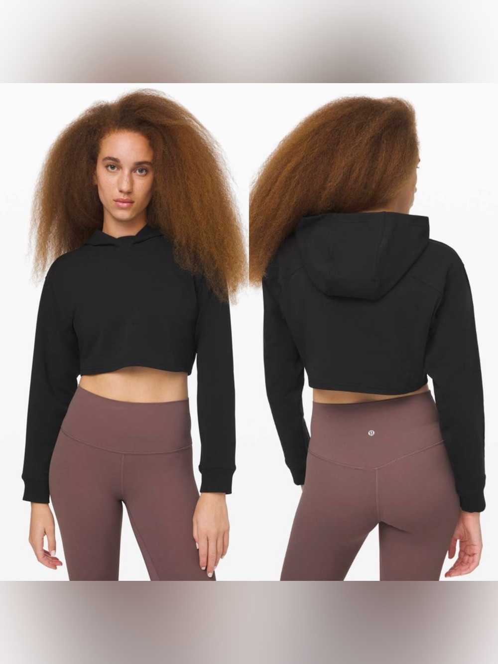 New Lululemon All Yours Cropped Hoodie (Black) Size 12